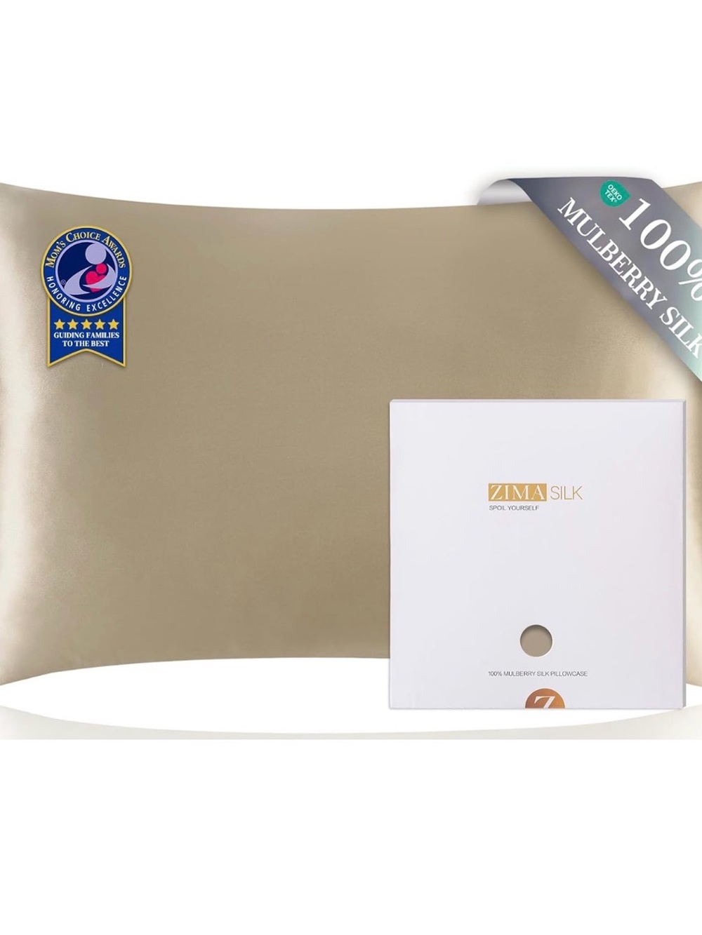 Mulberry Silk Pillowcase - Champagne
